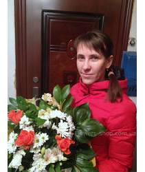 Mixed bouquet delivered in Zaporozhye