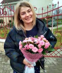 Lovely bouquet in pink tones for a girl from Rovno Delivery of a composite pink bouquet