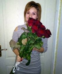 Bouquet of imported roses delivered to Uzhgorod