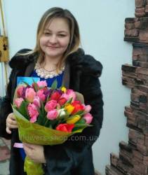 Доставка букета тюльпанів виконана в Мелітополі