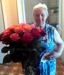 Assorted roses delivered to Kharkiv