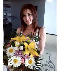 Mixed bouquet with daisies and lilies delivered in Kremenets