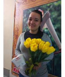 Candy and Tulips for girls from Zaporozhye
