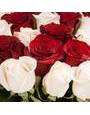 Импортные красные и белые розы