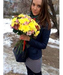 Bright bouquet for girls in Melitopol