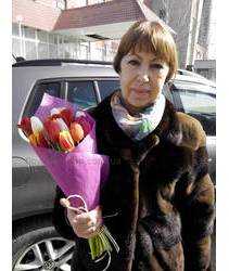 Tulips delivered to Lviv March 8