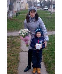 Bouquet with chocolates delivered to Rivne