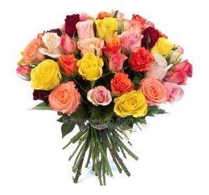 Букет из роз разных сортов