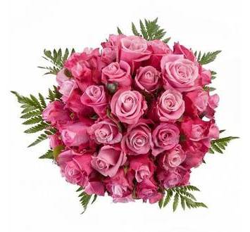 Круглый букет из розовых роз, ледерварена