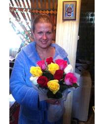Roses delivered to the beneficiary in Dubno
