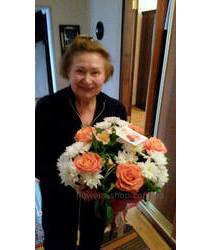Bouquet of roses and lilies delivered in Kovel