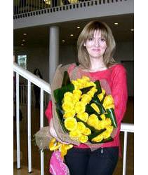 Roses delivered to the beneficiary in the Zheltie Vodi