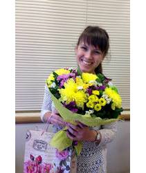 Букет хризантем з доставкою в Нову Каховку